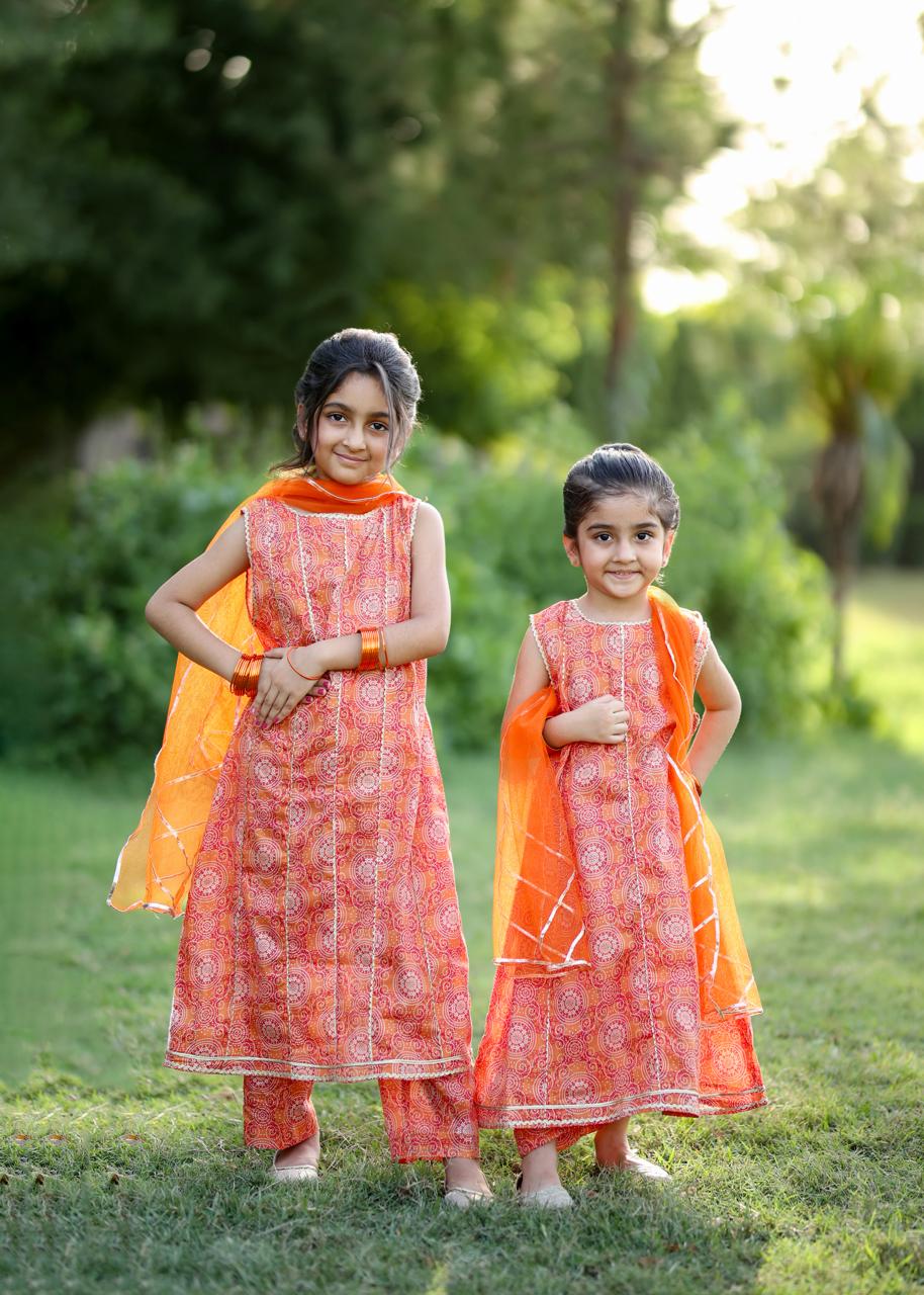 Orange Chunri dress